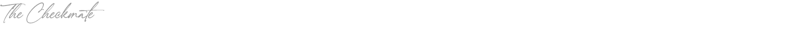 The Checkmate font preview
